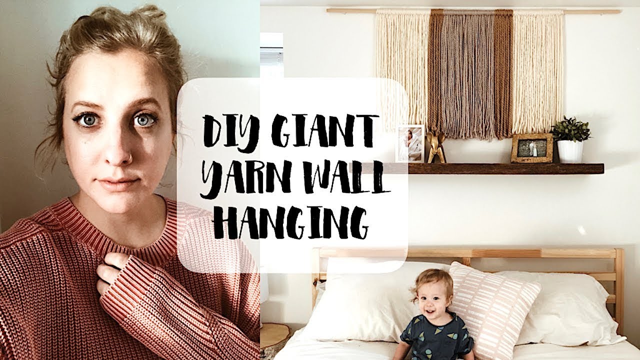 DIY Giant Yarn Wall Hanging Tutorial