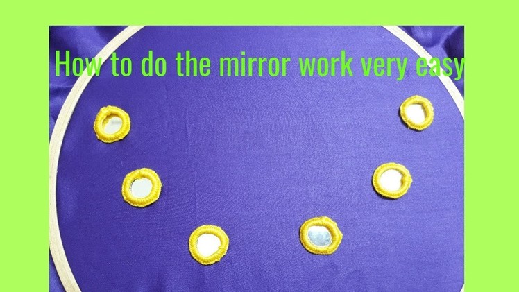 DIY How to do the mirror work very easy way. DIY Mirror work tutorials