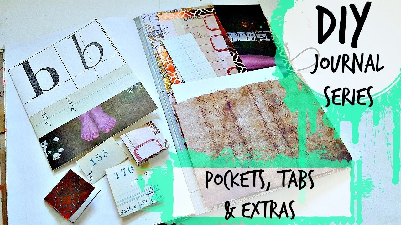 DIY Journal Tutorial for Beginners: Pockets , Tabs & Other Finishing ...