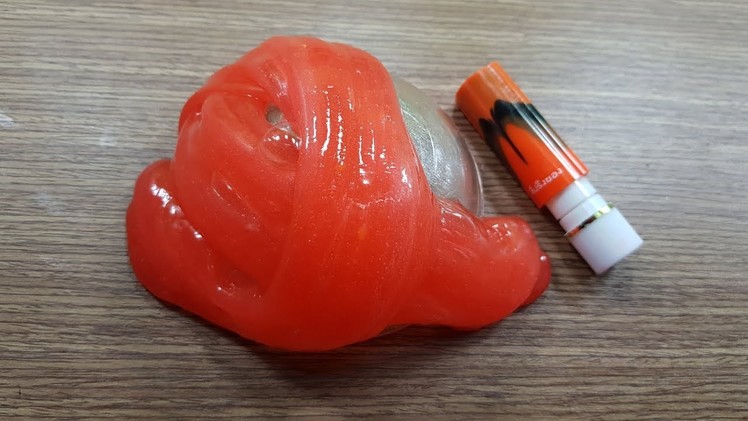 DIY Lipstick Slime Tutorial, NO BORAX Color Changing Fluffy Slime!