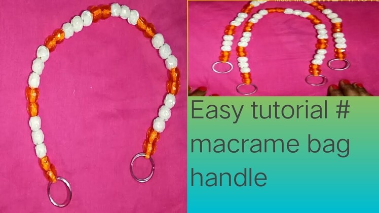 Diy#Macrame beads Handle