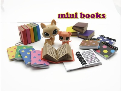 DIY Miniature Doll Mini Books - 3 Different Types!