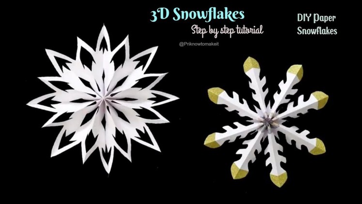 DIY Paper Snowflakes - How to make Snowflakes with paper ❄ DIY Christmas Decor