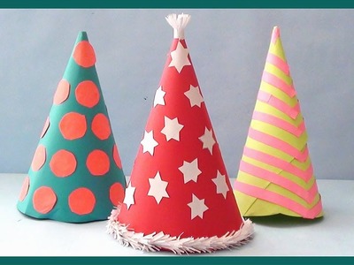 DIY PARTY HAT | how to make Santa Hat for Christmas party