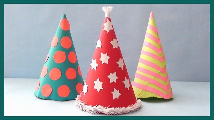 DIY PARTY HAT | how to make Santa Hat for Christmas party