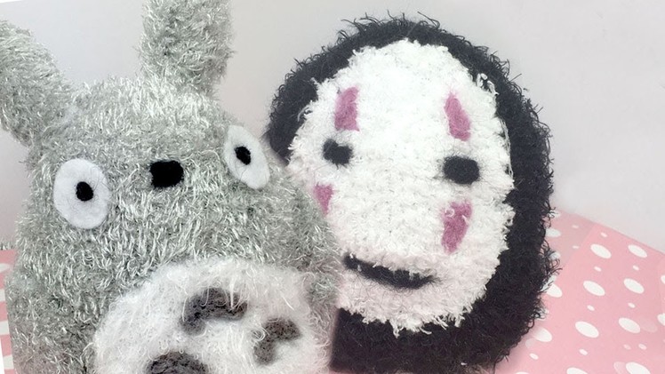 DIY Reversible Totoro & No-Face Plushie