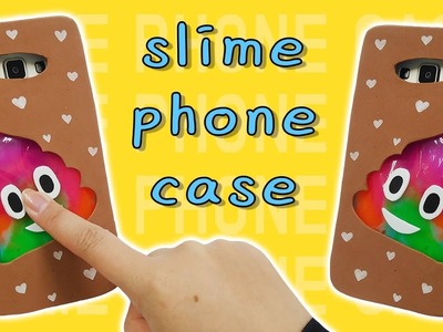 DIY) Slime Phone Case Tutorial.  Gooey Poop Phone Case for Kids