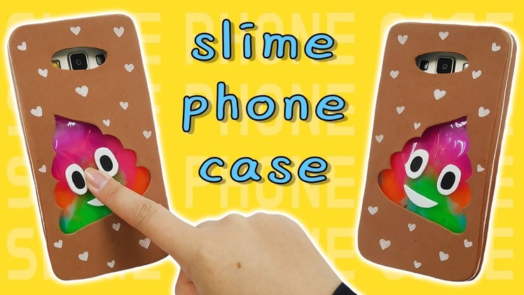DIY) Slime Phone Case Tutorial.  Gooey Poop Phone Case for Kids