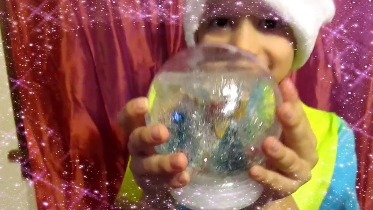 DIY SNOW GLOBE WITH BABY OIL EASY AND FUN