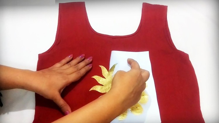 DIY : Stencil Painting | Easy Fabric Painting Ideas