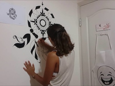 DreamCatcher - Wall Painting (Timelapse)