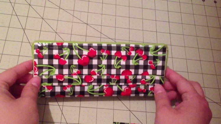 Duct Tape Woman's Wallet NEW design with zipper!