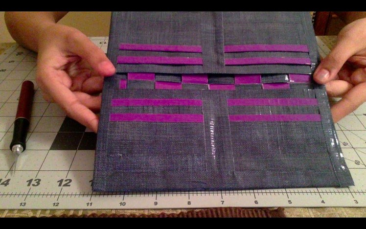 DUCT TAPE WOVEN WOMENS WALLET TUTORIAL :D