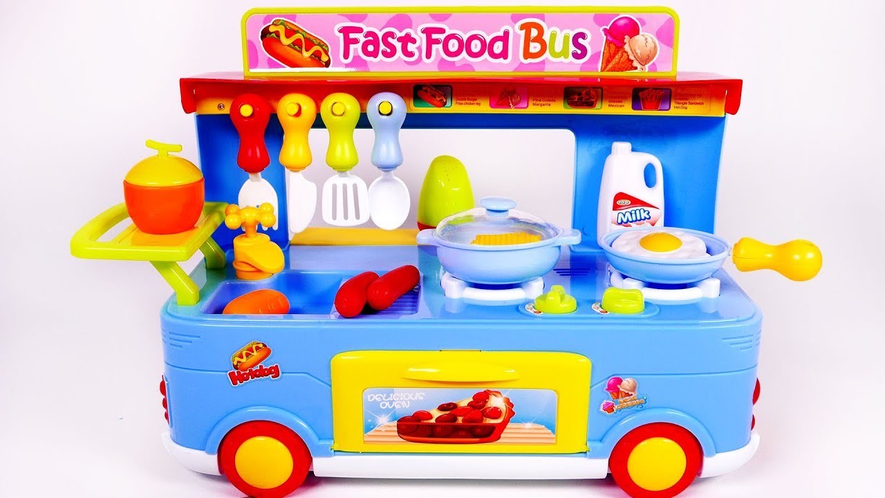 Fast Food Truck For Kids Cooking KF7T O 