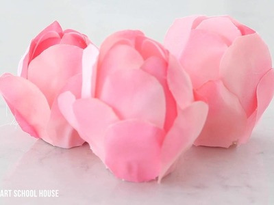 Flameless Rose Tea Lights made with Plastic Spoons!