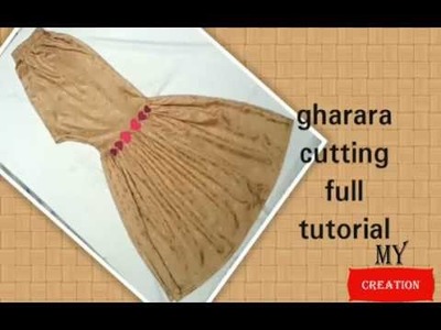 Gharara cutting |DIY  GHARARA cutting full tutorial | GHARARA Cutting with my creation