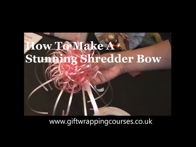 Gift Wrapping Video by Neelam Meetcha - How To Make A Stunning Shredder Bow