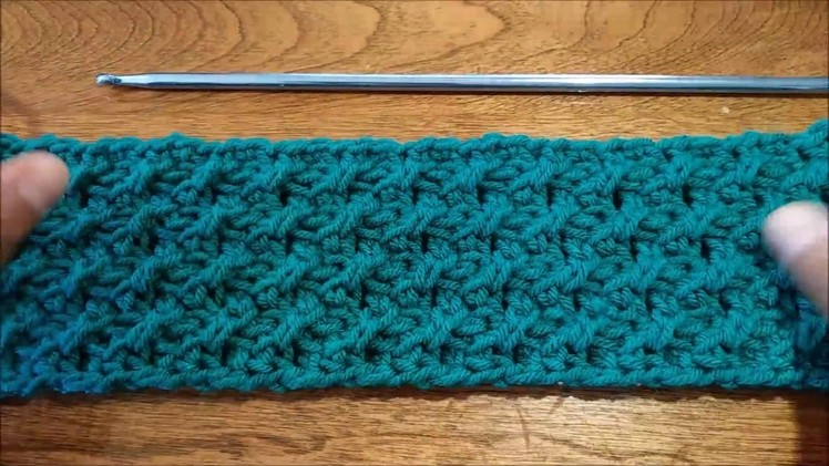 Have you been double crossed ( Tunisian crochet lace stitch ) #2