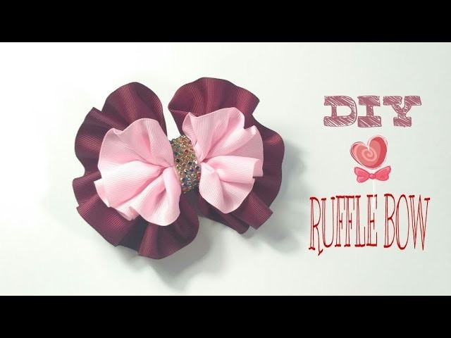 Headband Ideas : Ruffle Bow Headband | DIY by Elysia Handmade