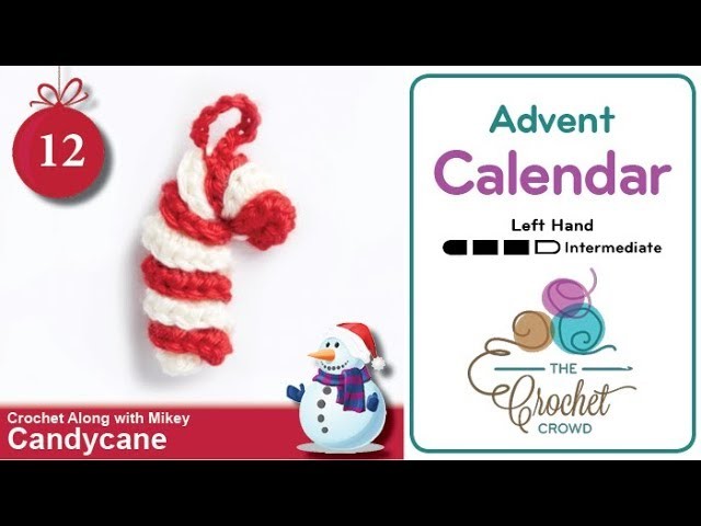 How to Crochet A Candy Cane: Advent Calendar