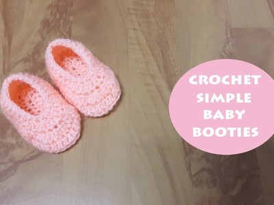 How to crochet simple baby booties? | !Crochet!