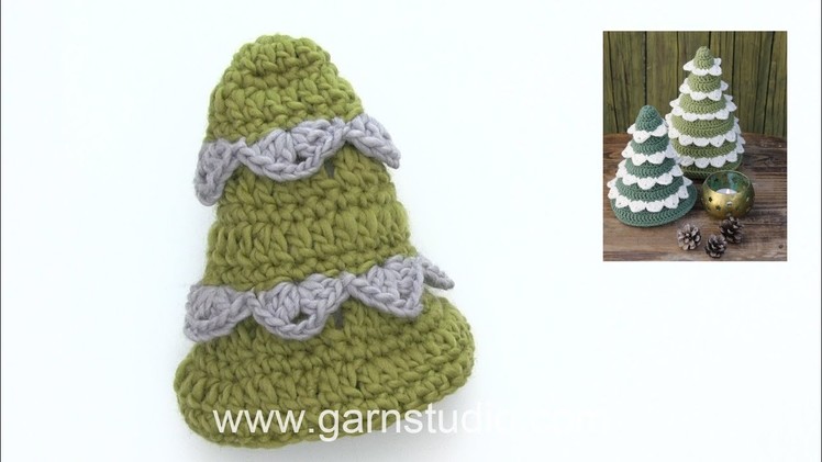 How to crochet the Christmas tree in DROPS Extra 0-1398
