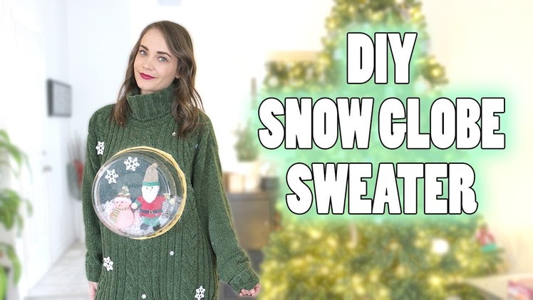 How to DIY an Ugly Christmas Sweater Snow Globe