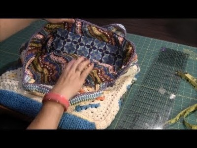 How to make a fabric lining for a crochet bag (Tutorial)