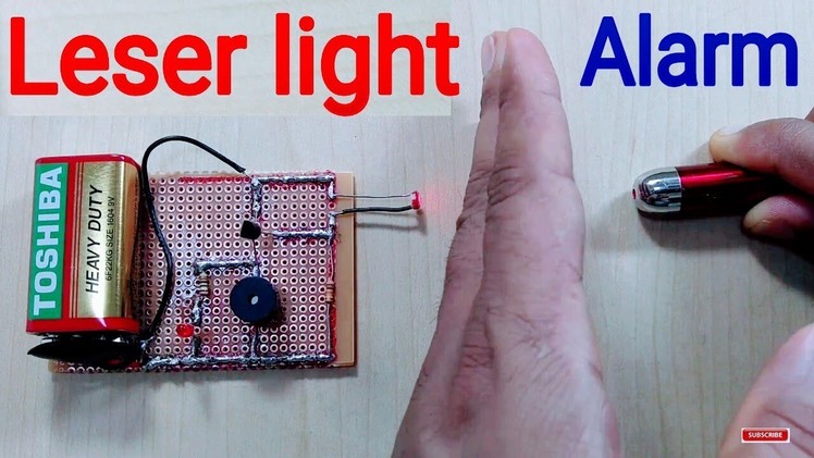 How to make a Laser Light Security Alarm - DIY