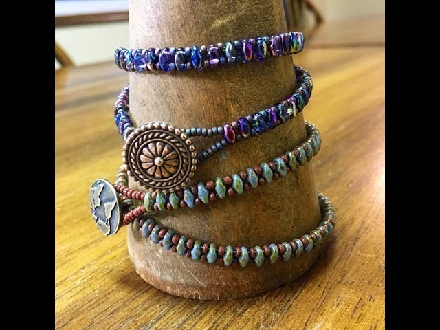 How To Make A Superduo Seed Bead Wrap Bracelet With The Bead Place