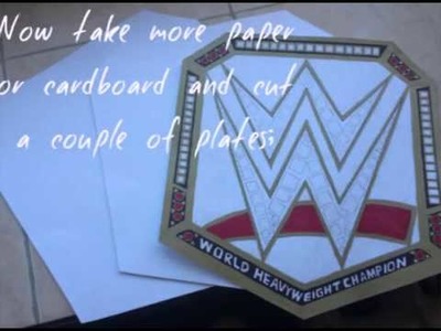 How to make a WWE World Heavyweight Championship belt