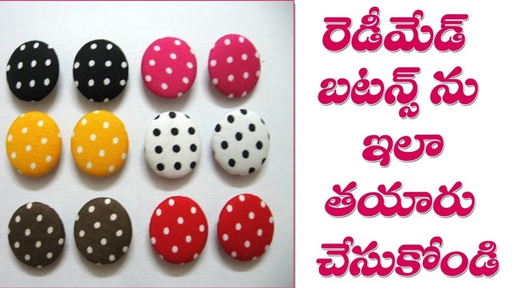 How to Make Fabric Buttons For Dress || DIY Tips || Part 168