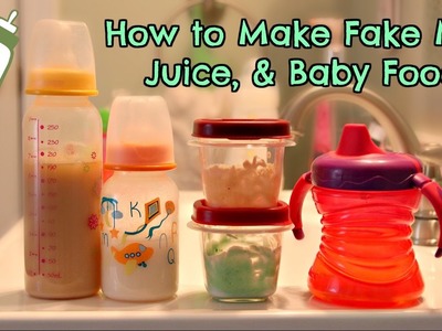 How to Make Fake Milk, Juice, and Baby Food for Your Reborn Baby or Toddler!