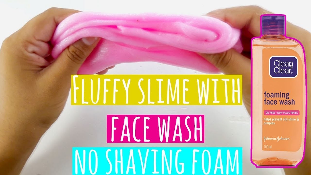 How To Make Fluffy Slime Without Shaving Foam | DIY FaceWash Fluffy Slime | Slime Tutorial.