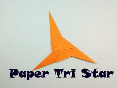 How to Make Three Bladed Origami Ninja Star | DIY Paper Ninja Star ( Shuriken ) |