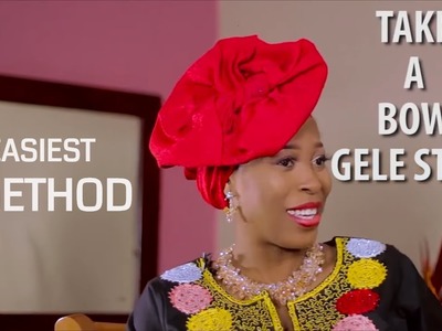How to tie take a bow Gele the easy way (DIY)