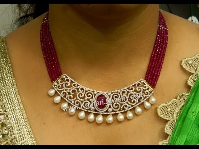 Latest Indian Ruby Beads Diamond Emerald Jewellery Designs!!!!!