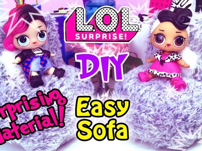 LOL Surprise DOLL Sofa with Surprising Material - DIY