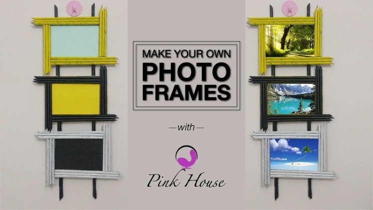 Make Your Own Photo Frames - Newspaper Crafts | Pink House