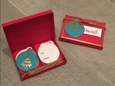 Merriest Wishes Gift Tag Gift Set - Video Tutorial using Stampin' Up Merry Tags Framelits