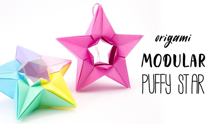 Modular Origami Puffy Star Tutorial (Salman Ebrahimi) Paper Kawaii