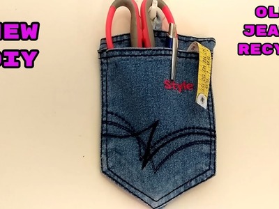 Old jeans recycle ideas diy