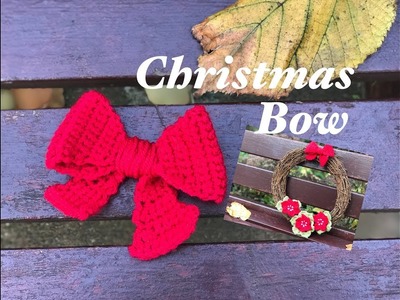 Ophelia Talks about a Crochet Bow for the Christmas Wreath