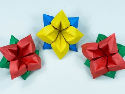Paper Flower - How To Make Paper Flower - Easy Flower for beginners  - DIY  Try At Home (Tutorial)