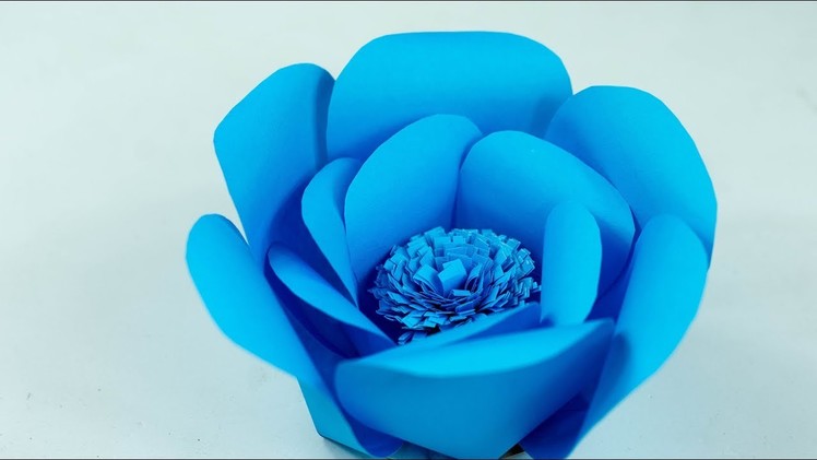 Paper Flower - How To Make Paper Flower - Easy Flower for beginners - DIY - Try At Home (Tutorial)