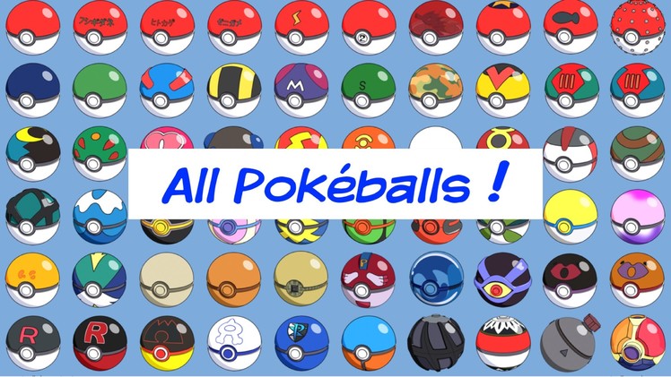 Pokémon: All Pokéballs