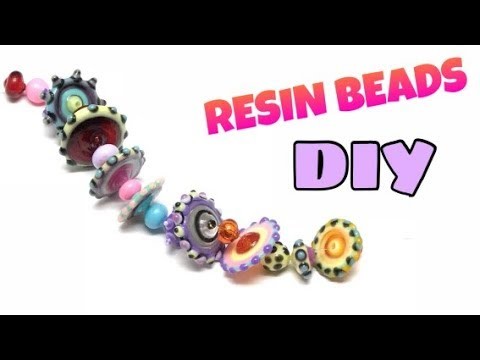 Resin beads- contas resina- Tutorial- DIY- UV resin