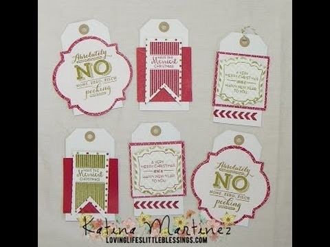 Stampin' Up Christmas Tags with Pop and Place Gift Tags Set