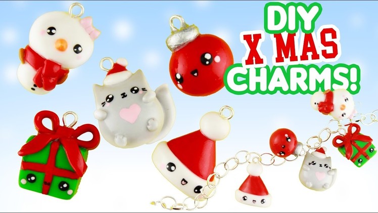 5 CHRISRMAS DIY’s - CLAY CHARMS! | KAWAII FRIDAY X-mas Special!