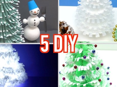5 DIY Christmas Trees from Plastic Bottles - Art and Craft Ideas